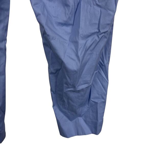 Talbots The Perfect Crop Curvy Womens Blue Khaki Chinos Flat Front Pants sz 14 - Picture 11 of 16